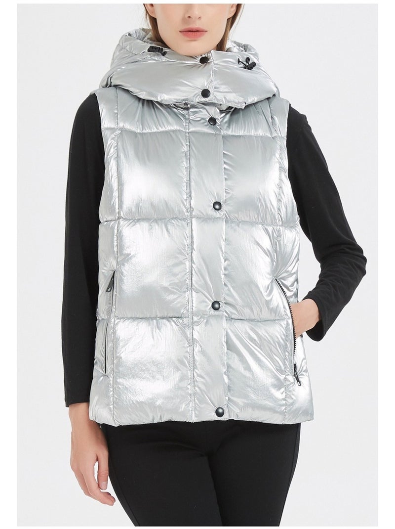 Chaqueta de plumón sin mangas Kebello Blanco - Kiabi