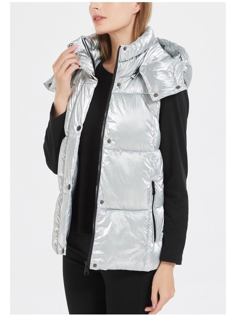 Chaqueta de plumón sin mangas Kebello Blanco - Kiabi