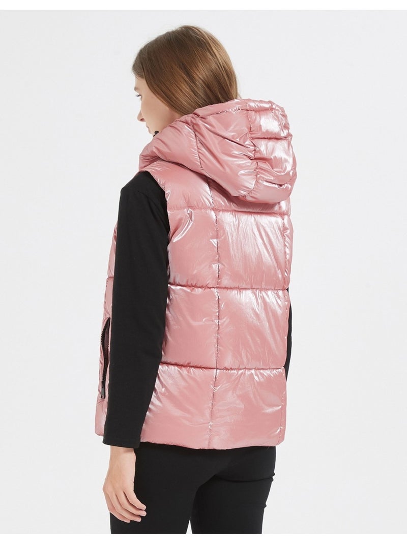 Chaqueta de plumón sin mangas Kebello Rosa - Kiabi