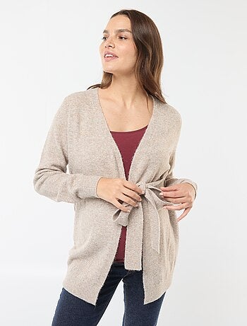Chaqueta de premamá larga y cinturón