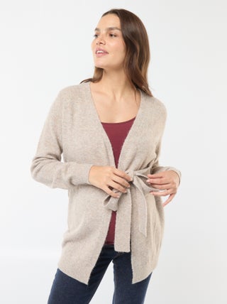 Chaqueta de premamá larga y cinturón