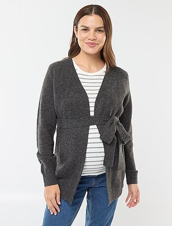 Chaqueta de premamá larga y cinturón