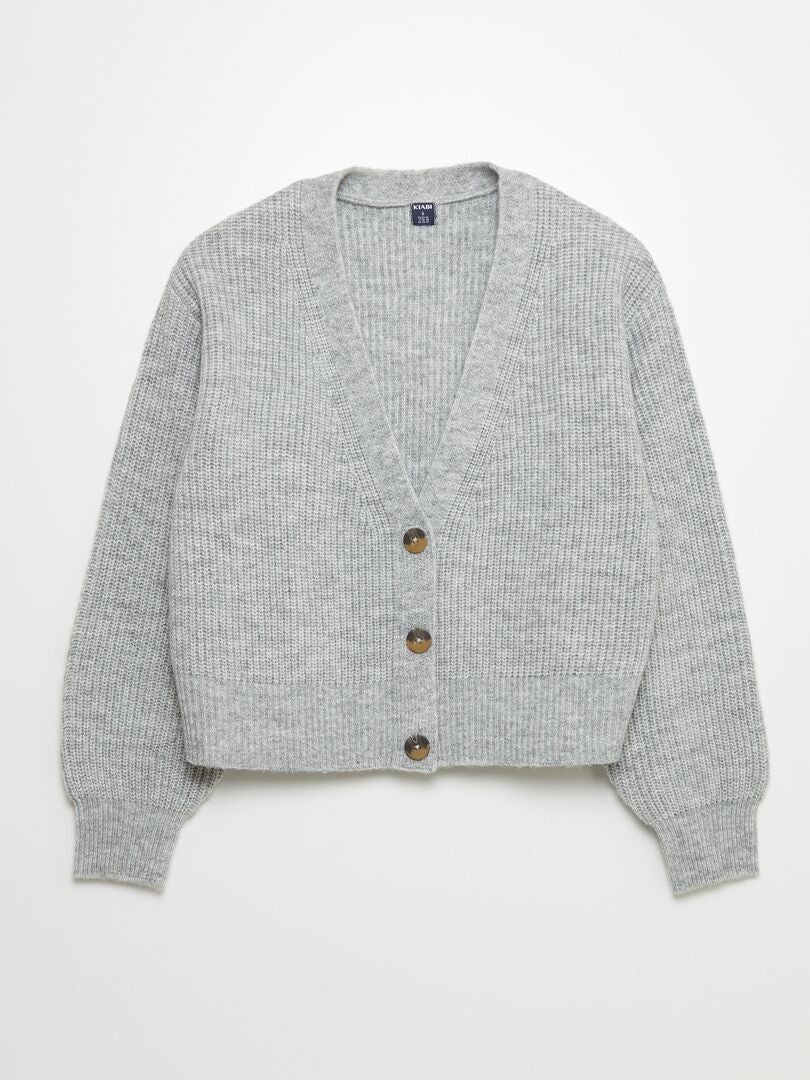 Chaqueta de punto - So Easy GRIS - Kiabi