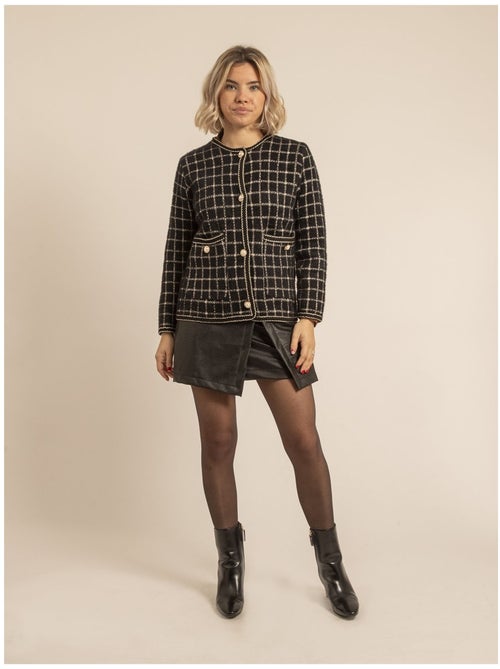 Chaqueta de punto a cuadros URVINA - Kiabi