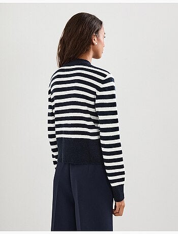 Chaqueta de punto a rayas, MO Fashion