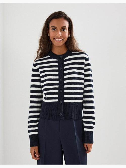 Chaqueta de punto a rayas, MO Fashion - Kiabi