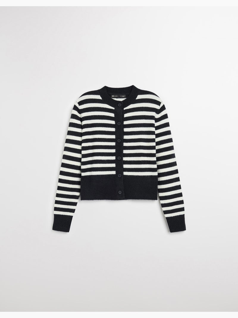 Chaqueta de punto a rayas, MO Fashion Azul - Kiabi