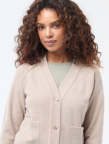 Chaqueta de punto abotonada