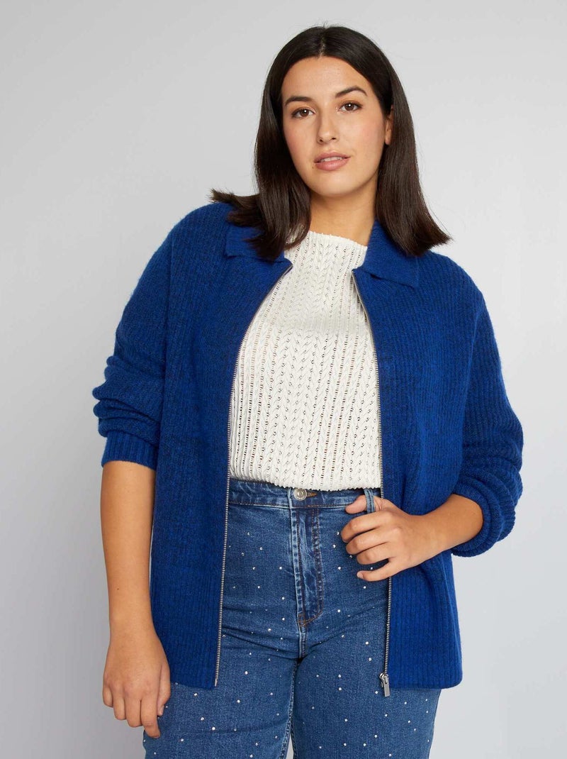 Chaqueta de punto AZUL - Kiabi