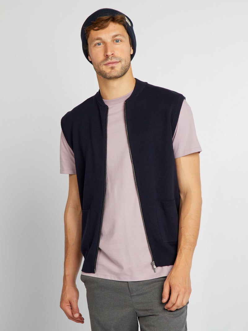 Chaqueta de punto AZUL - Kiabi