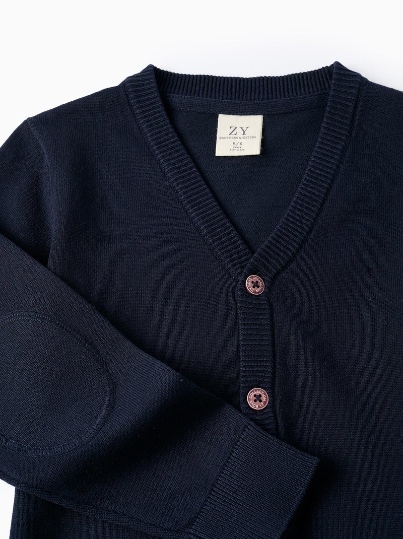 Chaqueta de punto Azul oscuro - Kiabi