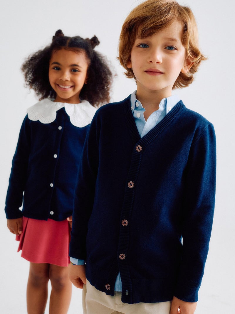 Chaqueta de punto Azul oscuro - Kiabi