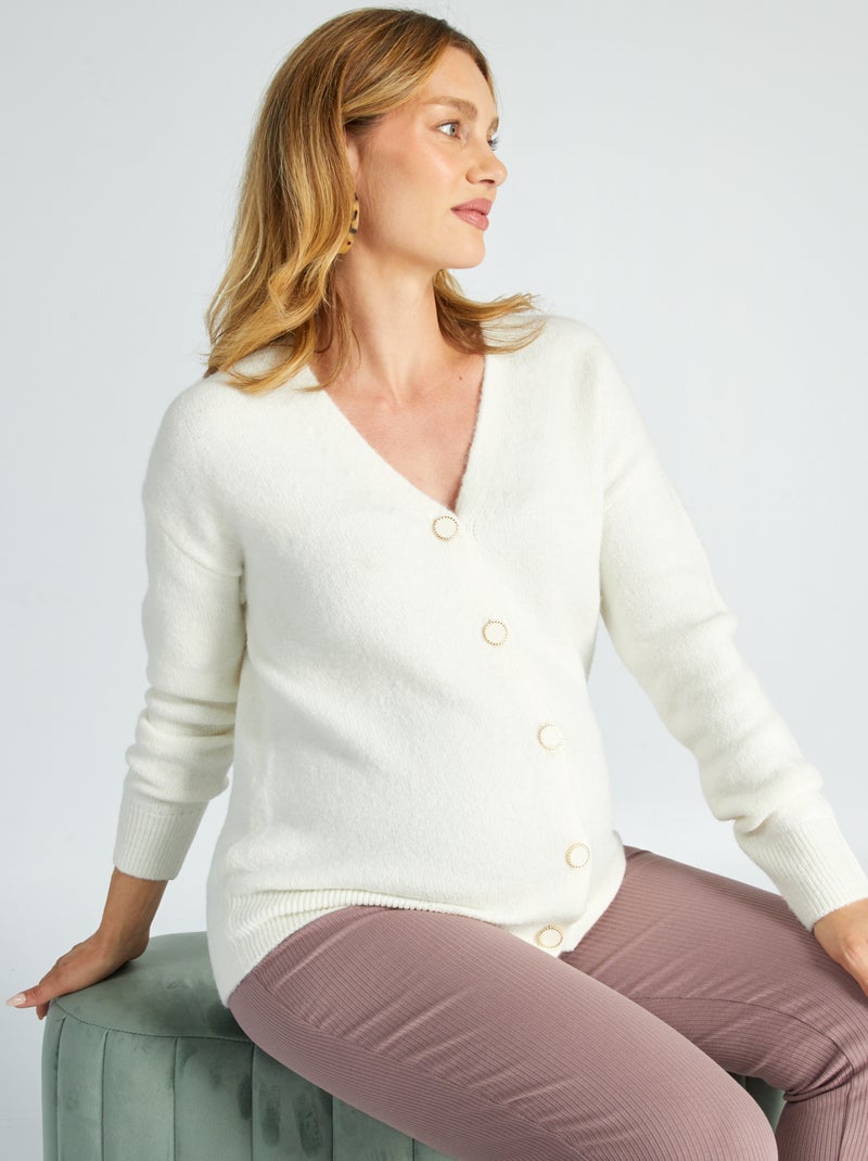 Chaqueta de punto Blanco - Kiabi