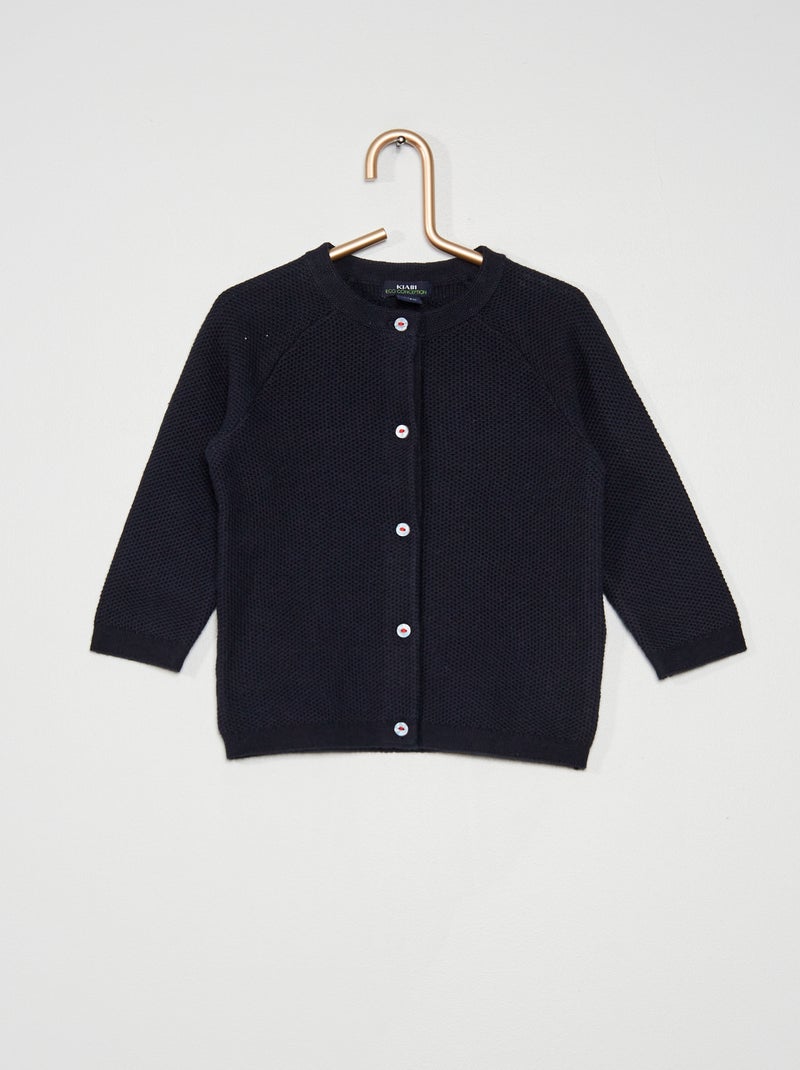 Chaqueta de punto bobo AZUL - Kiabi