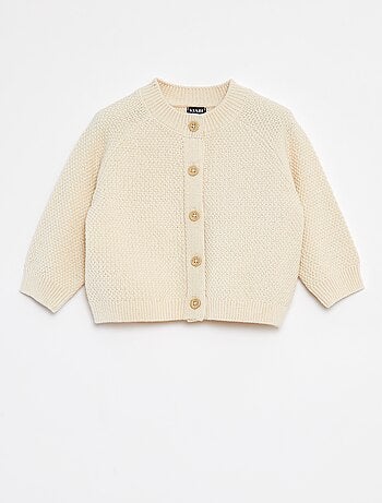 Chaqueta de punto bobo con botones