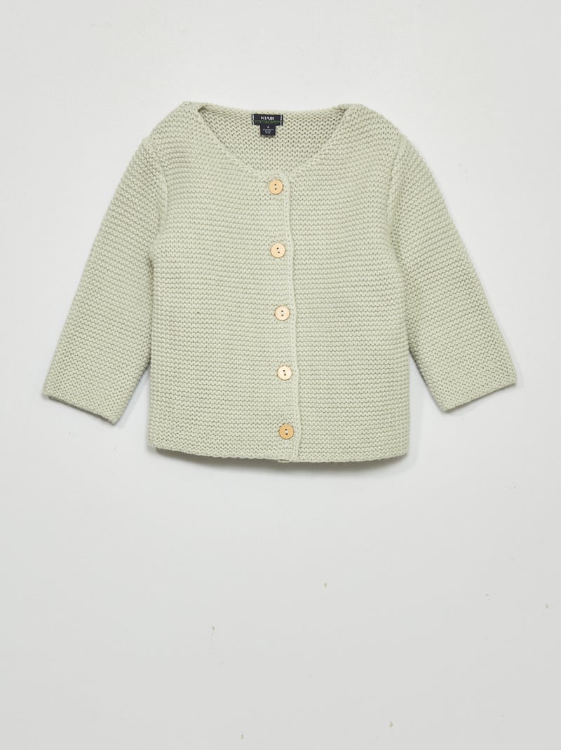 Chaqueta de punto bobo GRIS - Kiabi