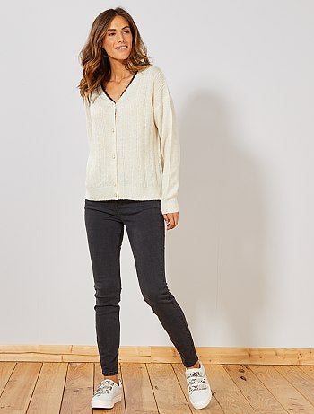 Chaqueta de punto brillante - Kiabi