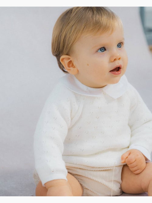 Chaqueta de punto calada de bebé - les basiques - Kiabi Chaqueta de punto calada de bebé - les basiques - Kiabi