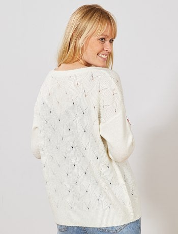 Chaqueta de punto calado 2 en 1 - Kiabi