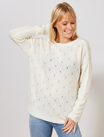 Chaqueta de punto calado 2 en 1 - Kiabi