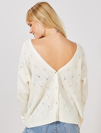 Chaqueta de punto calado 2 en 1 - Kiabi