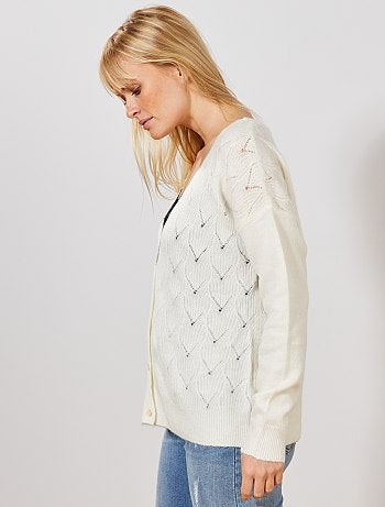 Chaqueta de punto calado 2 en 1 - Kiabi