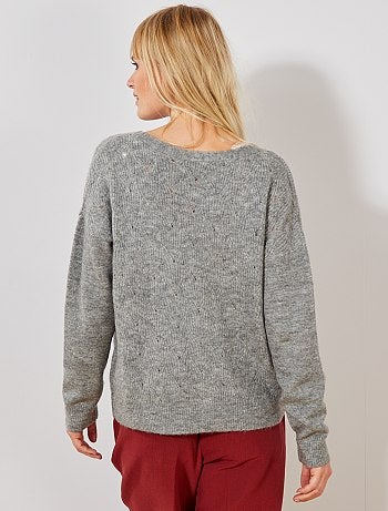 Chaqueta de punto calado 2 en 1 - Kiabi