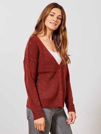 Chaqueta de punto calado 2 en 1 - Kiabi