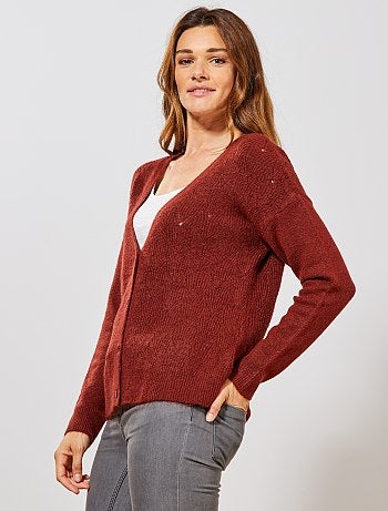 Chaqueta de punto calado 2 en 1 - Kiabi