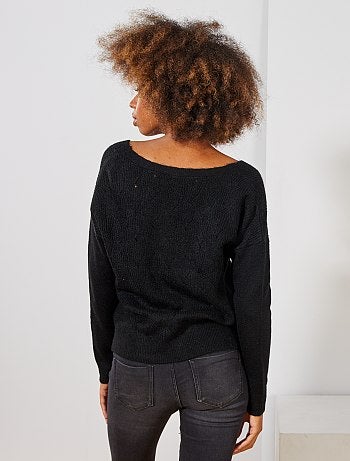 Chaqueta de punto calado 2 en 1 - Kiabi