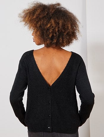 Chaqueta de punto calado 2 en 1 - Kiabi