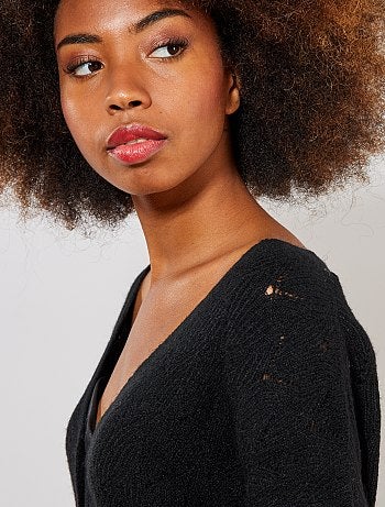 Chaqueta de punto calado 2 en 1 - Kiabi