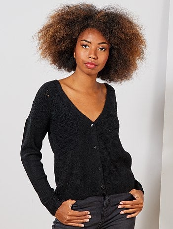 Chaqueta de punto calado 2 en 1 - Kiabi