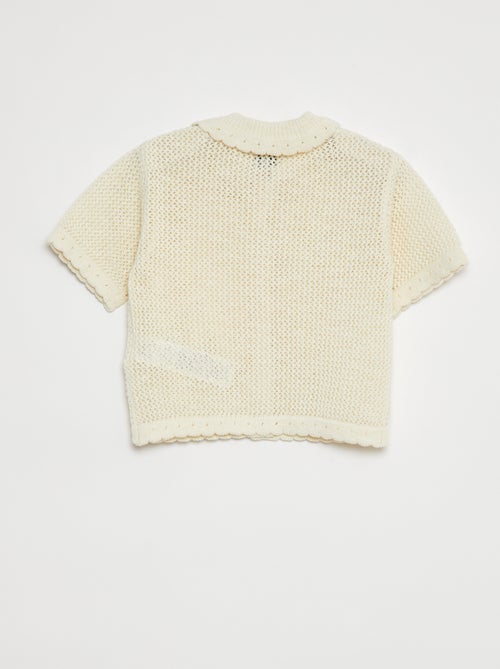 Chaqueta de punto calado - Kiabi