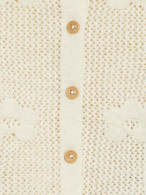 Chaqueta de punto calado - Kiabi