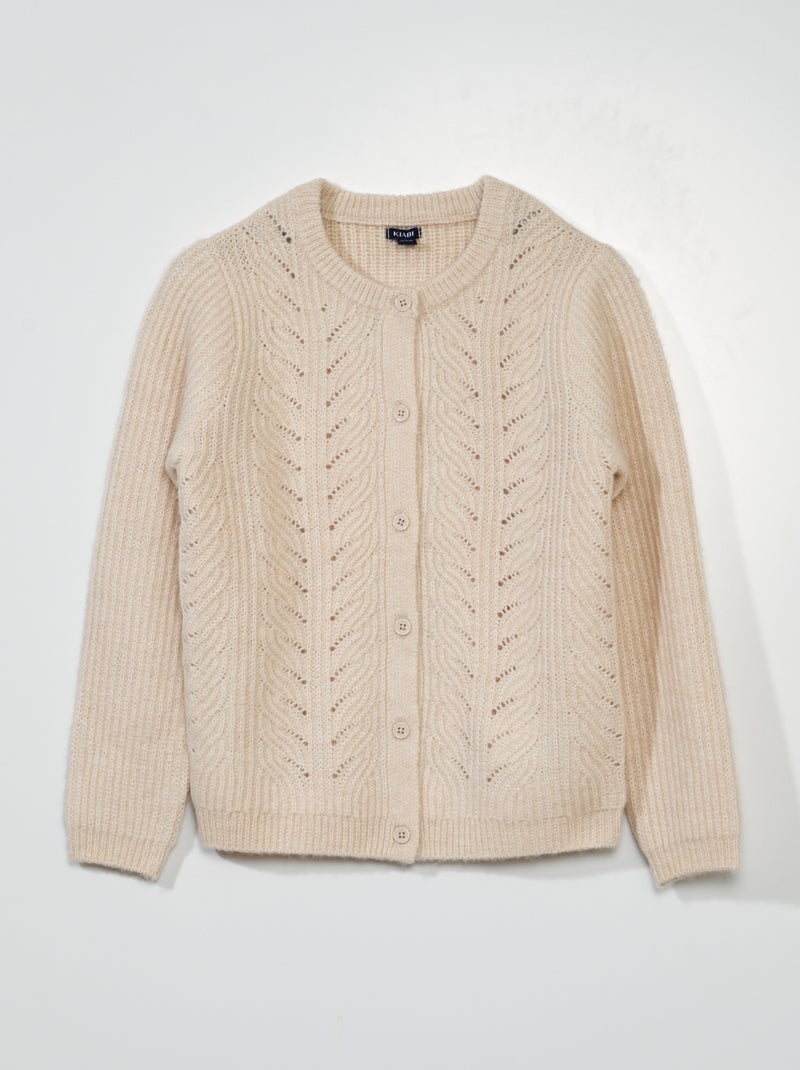 Chaqueta de punto calado ROSA - Kiabi