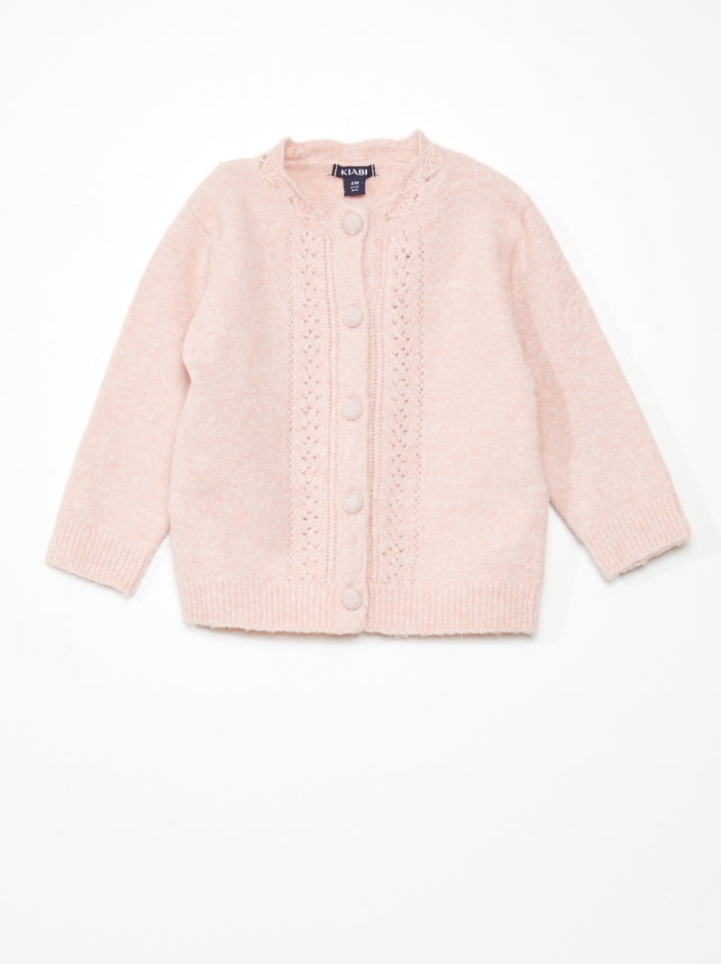 Chaqueta de punto calado ROSA - Kiabi
