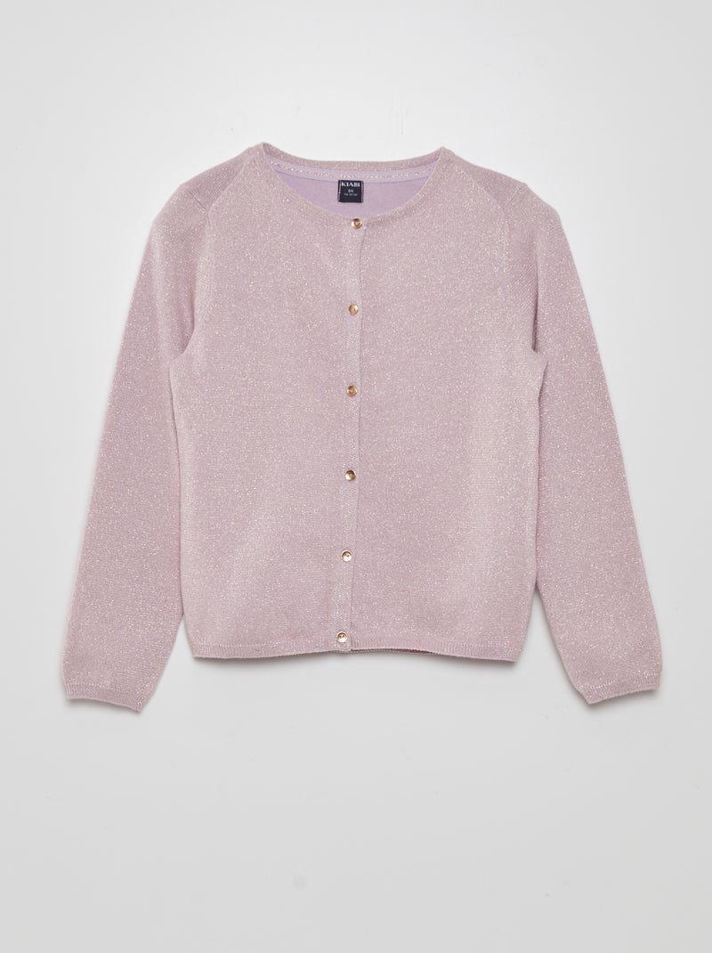 Chaqueta de punto con botones de fantasía PURPURA - Kiabi