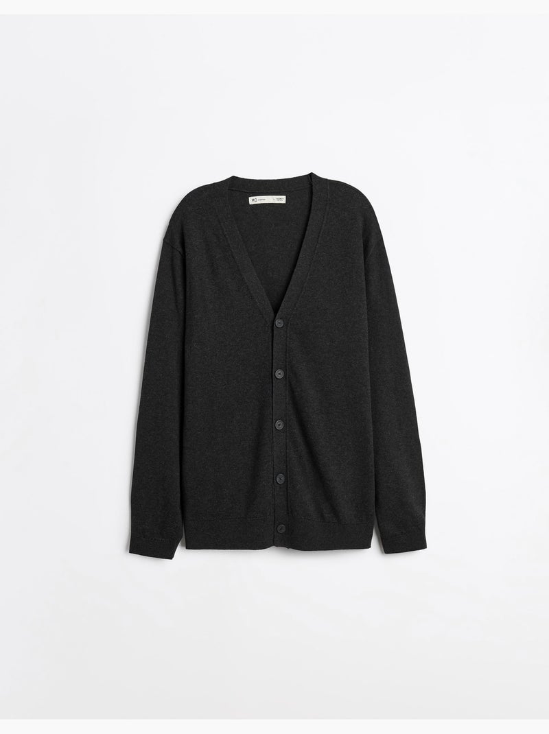 Chaqueta de punto con cachemira, mo fashion, mo fashion Gris - Kiabi