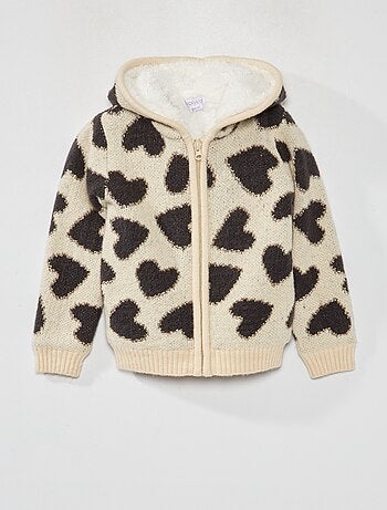 Chaqueta de punto con capucha - Kiabi