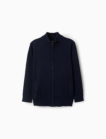 Chaqueta de punto con cierre de cremallera