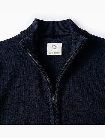 Chaqueta de punto con cierre de cremallera