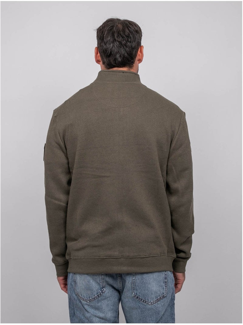 Chaqueta de punto con cremallera wiropax Caqui - Kiabi