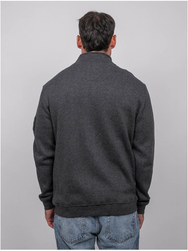 Chaqueta de punto con cremallera wiropax Gris antracita - Kiabi