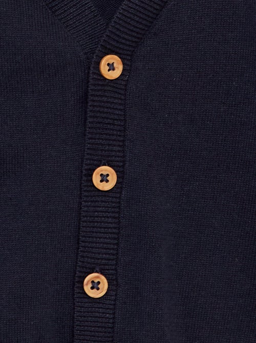 Chaqueta de punto con cuello de pico - Kiabi