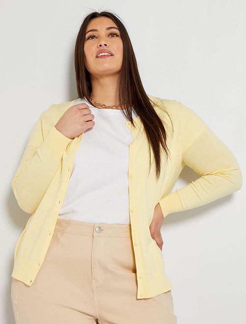 Mujer Chaqueta de punto fantasía amarillo | Jersey \u0026 Chaqueta De Punto  Pimkie - Manipovore