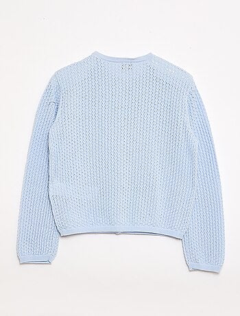 Chaqueta de punto con cuello redondo