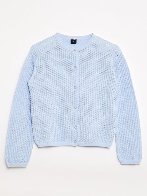 Chaqueta de punto con cuello redondo - Kiabi