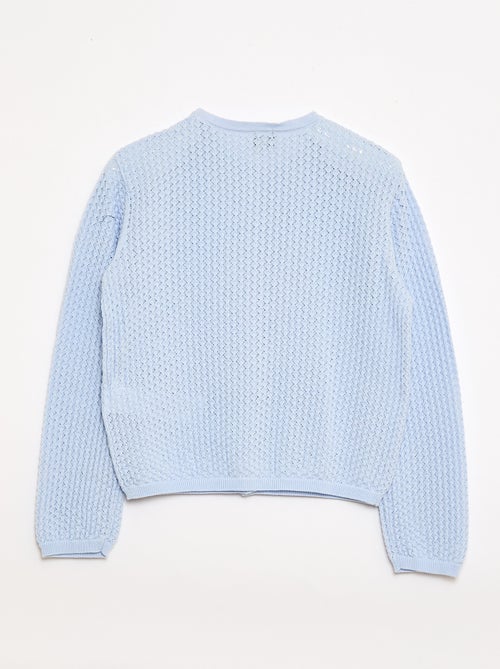 Chaqueta de punto con cuello redondo - Kiabi