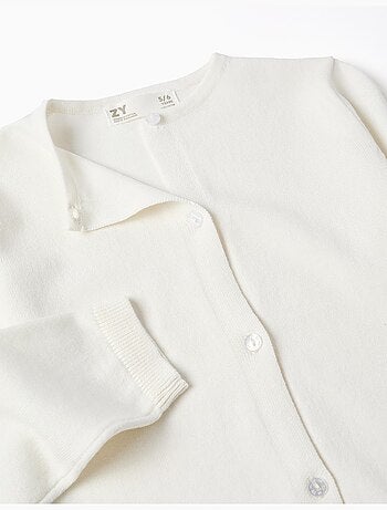 Chaqueta de punto con cuello redondo